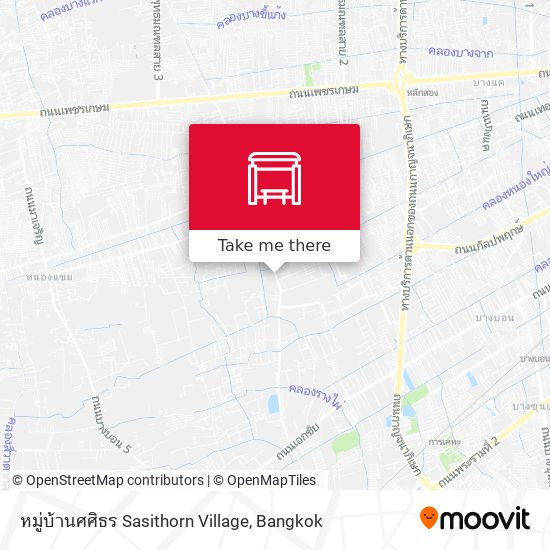 หมู่บ้านศศิธร Sasithorn Village map