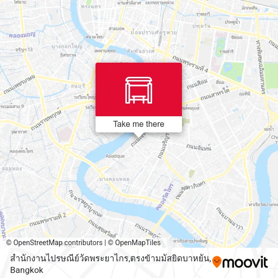 สำนักงานไปรษณีย์วัดพระยาไกร,ตรงข้ามมัสยิดบาหยัน map