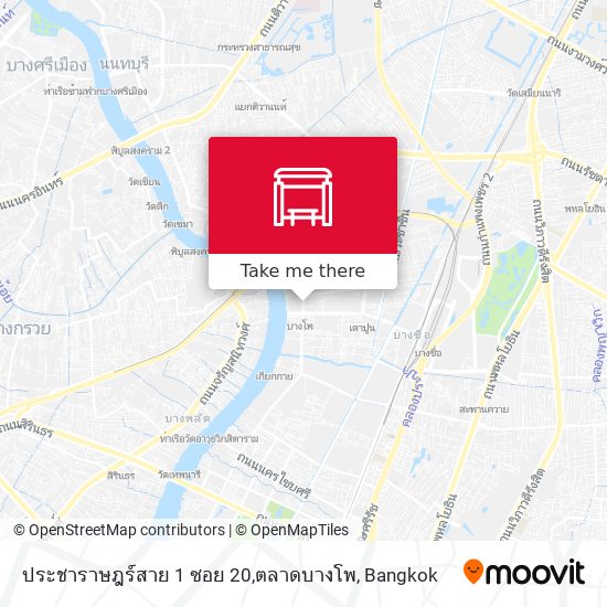 ประชาราษฎร์สาย 1 ซอย 20,ตลาดบางโพ map