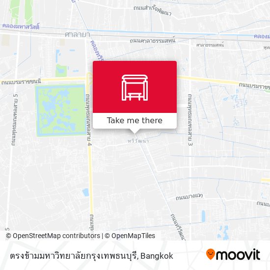 ตรงข้ามมหาวิทยาลัยกรุงเทพธนบุรี map