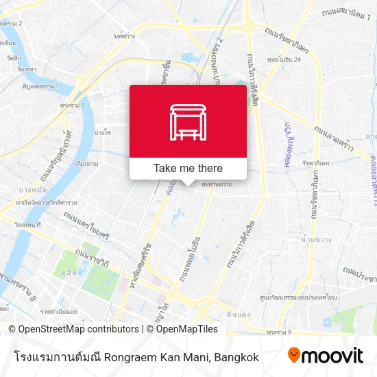 โรงแรมกานต์มณี Rongraem Kan Mani map