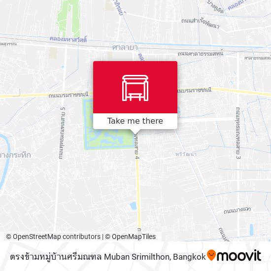 ตรงข้ามหมู่บ้านศรีมณฑล Muban Srimilthon map