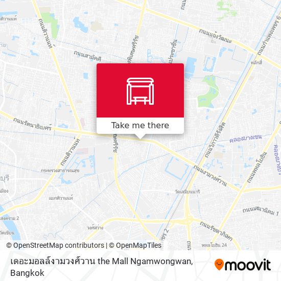 เดอะมอลล์งามวงศ์วาน the Mall Ngamwongwan map