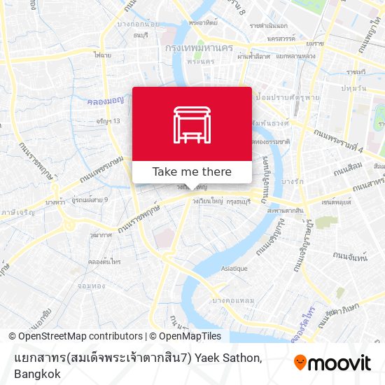 แยกสาทร(สมเด็จพระเจ้าตากสิน7) Yaek Sathon map