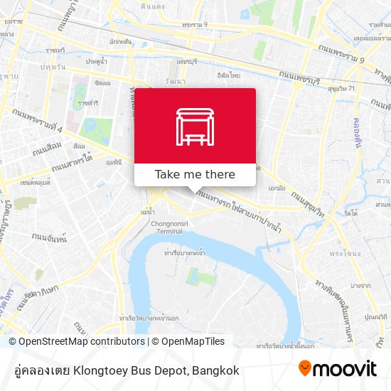 อู่คลองเตย Klongtoey Bus Depot map