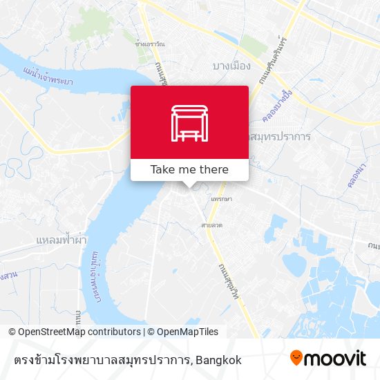 ตรงข้ามโรงพยาบาลสมุทรปราการ map