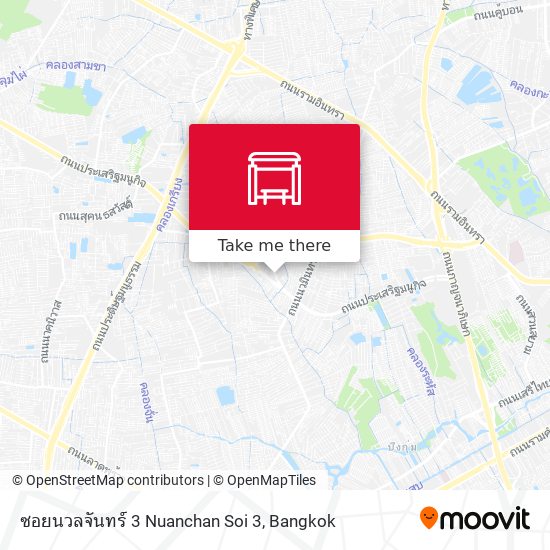 ซอยนวลจันทร์ 3 Nuanchan Soi 3 map