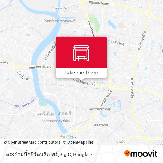 ตรงข้ามบิ๊กซีรัตนธิเบศร์ ฺBig C map