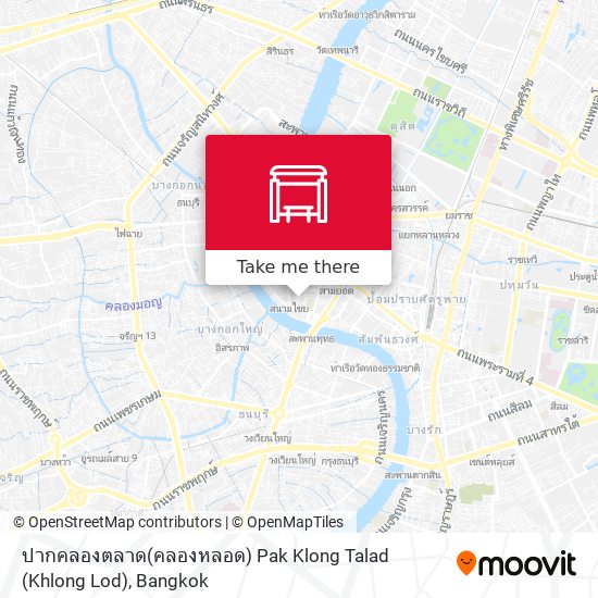 ปากคลองตลาด(คลองหลอด) Pak Klong Talad (Khlong Lod) map