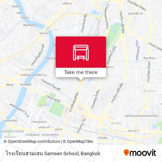 โรงเรียนสามเสน Samsen School map