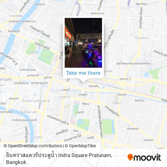 อินทราสแควร์ประตูน้ำ Indra Square Pratunam map