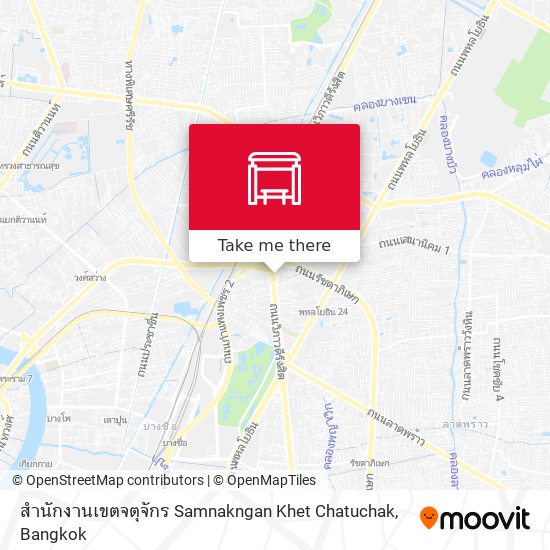 สำนักงานเขตจตุจักร  Samnakngan Khet Chatuchak map