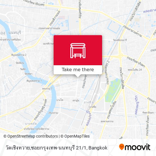 วัดเชิงหวาย,ซอยกรุงเทพ-นนทบุรี 21 / 1 map