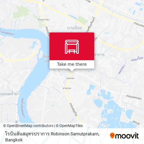 โรบินสันสมุทรปราการ Robinson Samutprakarn map