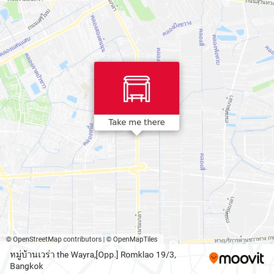 หมู่บ้านเวร่า the Wayra,[Opp.] Romklao 19 / 3 map