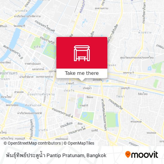 พันธุ์ทิพย์ประตูน้ำ Pantip Pratunam map