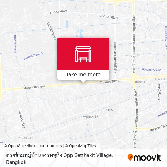 ตรงข้ามหมู่บ้านเศรษฐกิจ Opp Setthakit Village map