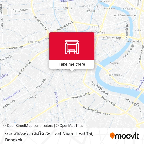 ซอยเลิศเหนือ-เลิศใต้ Soi Loet Nuea - Loet Tai map