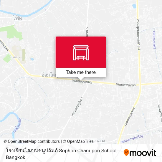 โรงเรียนโสภณชนูปถัมภ์  Sophon Chanupon School map
