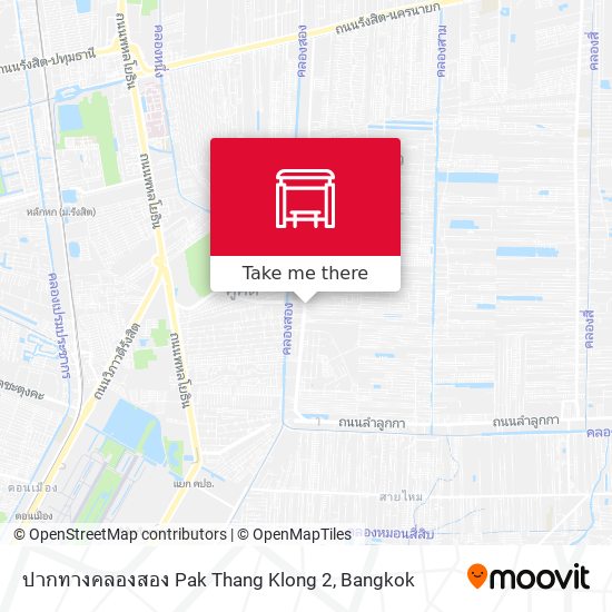 ปากทางคลองสอง Pak Thang Klong 2 map