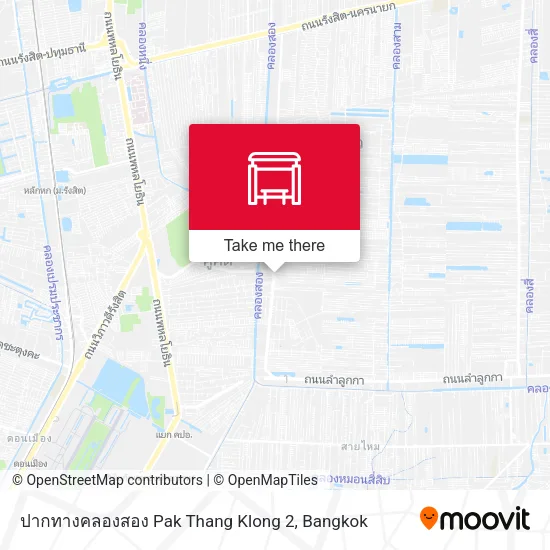 ปากทางคลองสอง Pak Thang Klong 2 map