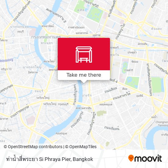 ท่าน้ำสี่พระยา Si Phraya Pier map