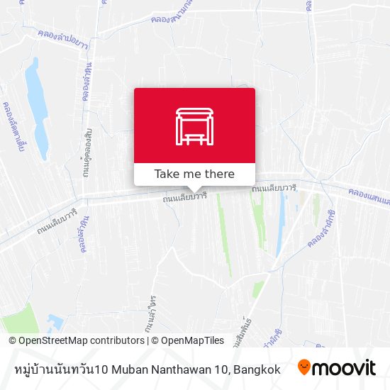 หมู่บ้านนันทวัน10 Muban Nanthawan 10 map