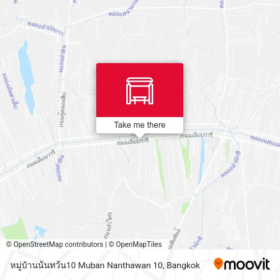 หมู่บ้านนันทวัน10 Muban Nanthawan 10 map