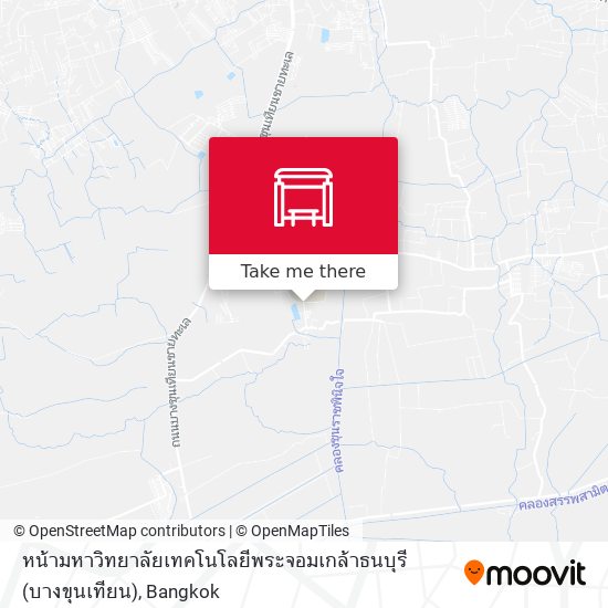 หน้ามหาวิทยาลัยเทคโนโลยีพระจอมเกล้าธนบุรี (บางขุนเทียน) map