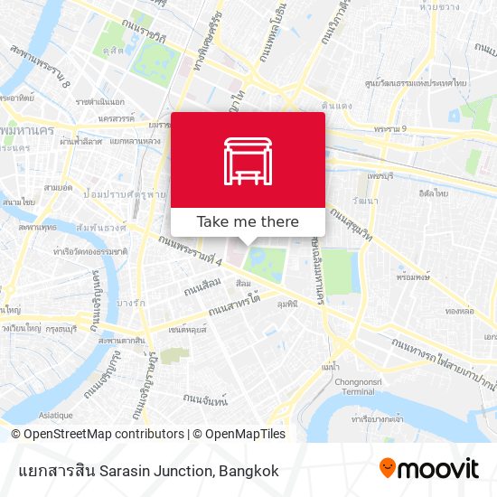 แยกสารสิน Sarasin Junction map