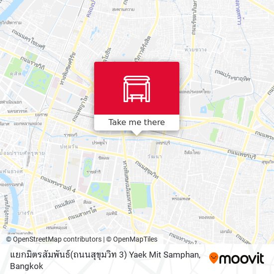 แยกมิตรสัมพันธ์(ถนนสุขุมวิท 3) Yaek Mit Samphan map