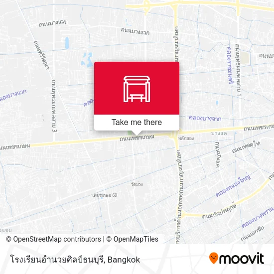 โรงเรียนอำนวยศิลป์ธนบุรี map