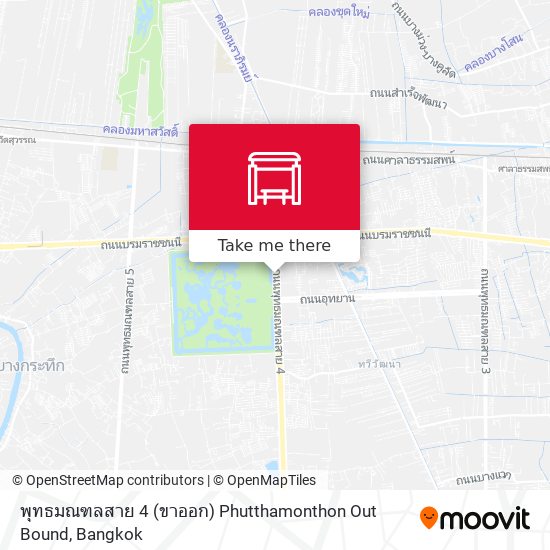 พุทธมณฑลสาย 4 (ขาออก) Phutthamonthon Out Bound map