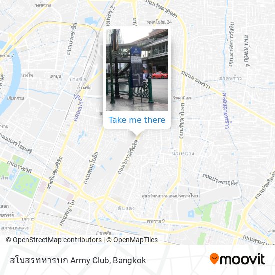 สโมสรทหารบก Army Club map