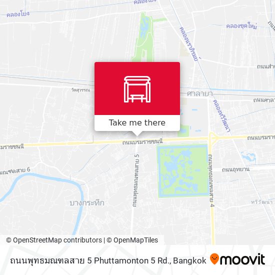 ถนนพุทธมณฑลสาย 5 Phuttamonton 5 Rd. map