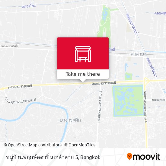 หมู่บ้านพฤกษ์ลดาปิ่นเกล้าสาย 5 map