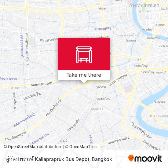 อู่กัลปพฤกษ์ Kallaprapruk Bus Depot map