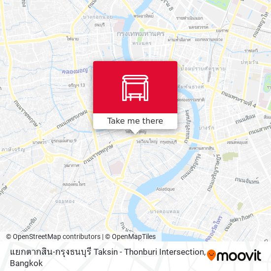 แยกตากสิน-กรุงธนบุรี Taksin - Thonburi Intersection map
