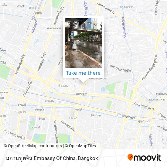 สถานทูตจีน Embassy Of China map