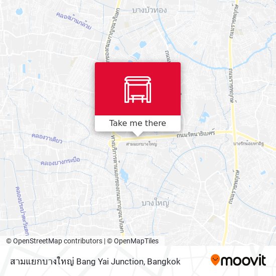 สามแยกบางใหญ่ Bang Yai Junction map