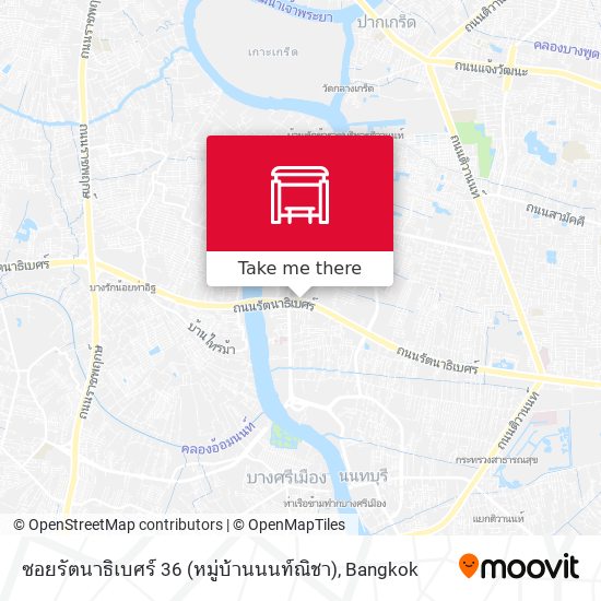 ซอยรัตนาธิเบศร์ 36 (หมู่บ้านนนท์ณิชา) map