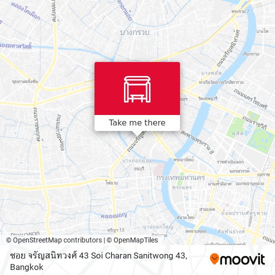 ซอย จรัญสนิทวงศ์ 43 Soi Charan Sanitwong 43 map