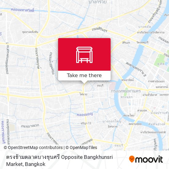 ตรงข้ามตลาดบางขุนศรี Opposite Bangkhunsri Market map