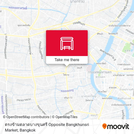 ตรงข้ามตลาดบางขุนศรี Opposite Bangkhunsri Market map