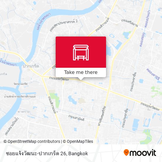 ซอยแจ้งวัฒนะ-ปากเกร็ด 26 map