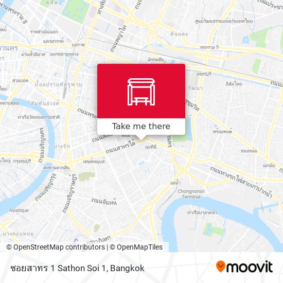 ซอยสาทร 1 Sathon Soi 1 map