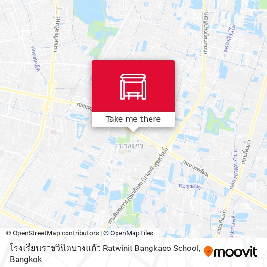 โรงเรียนราชวินิตบางแก้ว Ratwinit Bangkaeo School map
