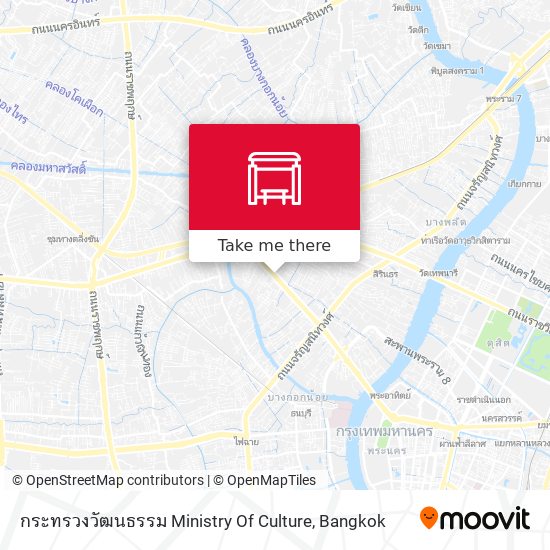 กระทรวงวัฒนธรรม Ministry Of Culture map