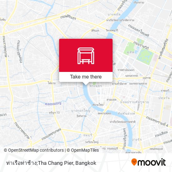 ท่าเรือท่าช้าง;Tha Chang Pier map