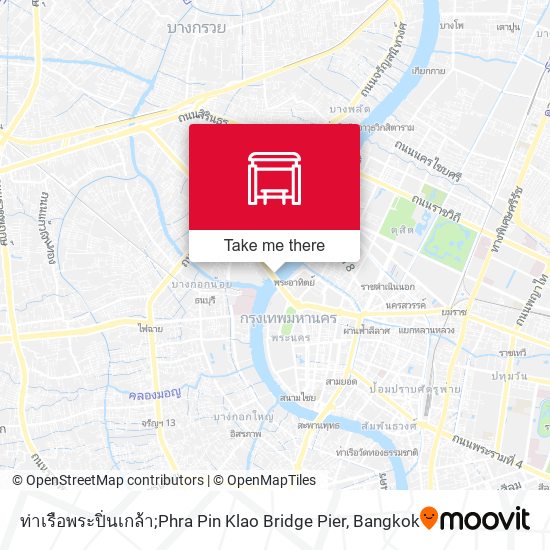 ท่าเรือพระปิ่นเกล้า;Phra Pin Klao Bridge Pier map